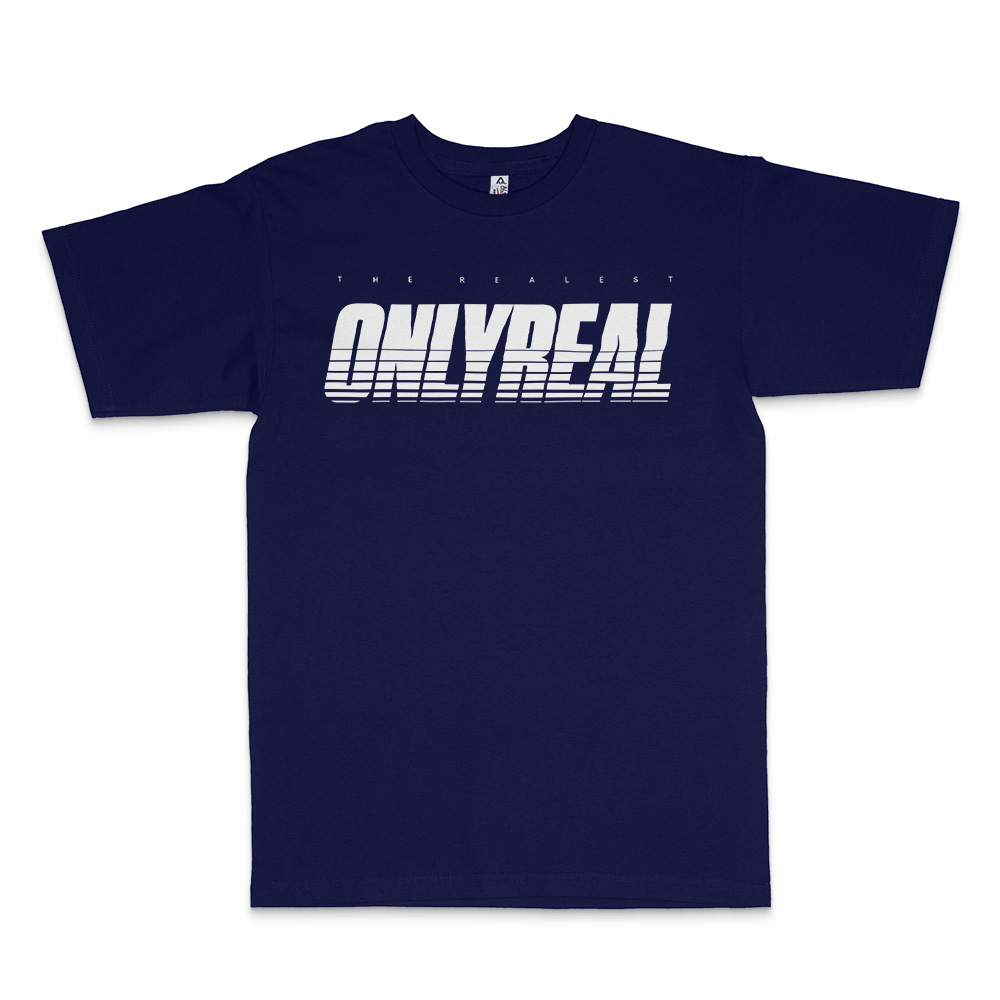 The Realest the onlyreal tee blue