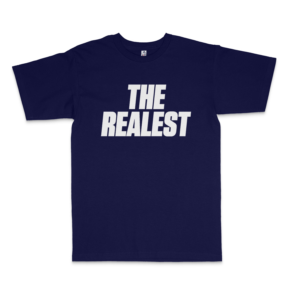 The Realest the original tee blue